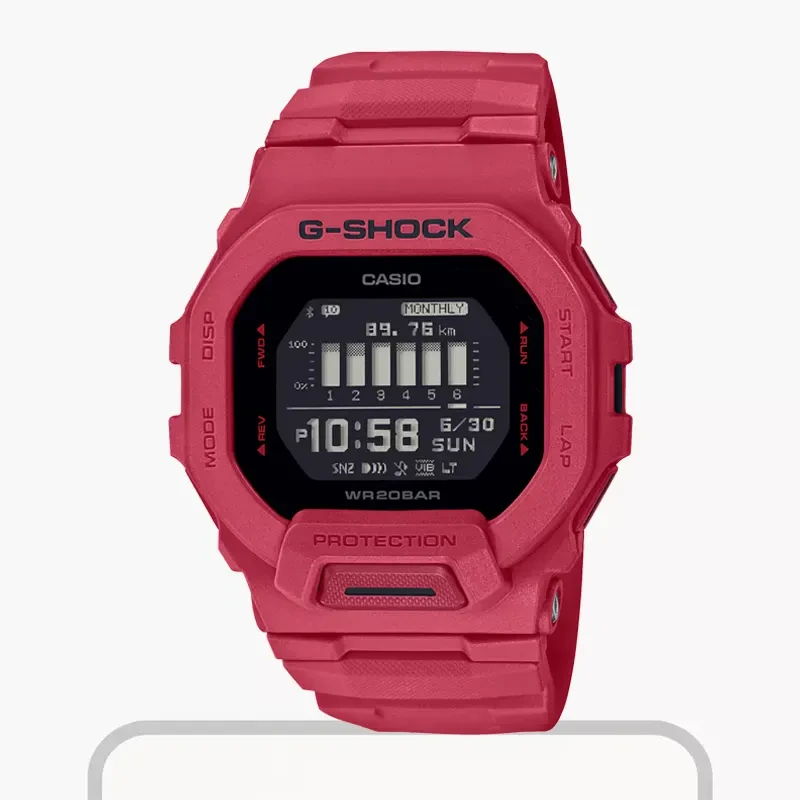 G-Shock G-Squad (Bluetooth) Red Out Sports Men's Watch- GBD-200RD-4